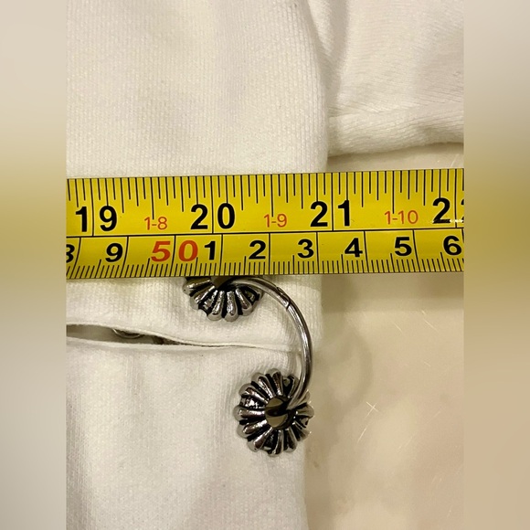 Rare EUC THE KOOPLES Sport Cotton Sweatshirt W/Metal Rings & Grommets 2(M) White - Picture 9 of 16